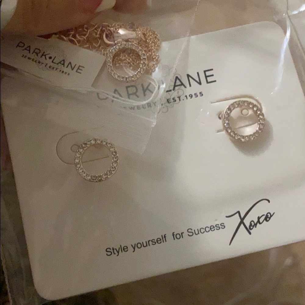 Park Lane Roo Necklace/Earring (Rose Gold) set